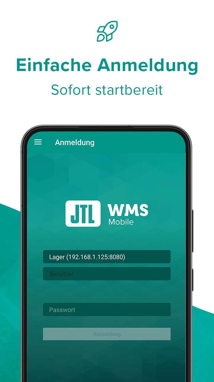 JTL-WMS-Mobile Anmeldung